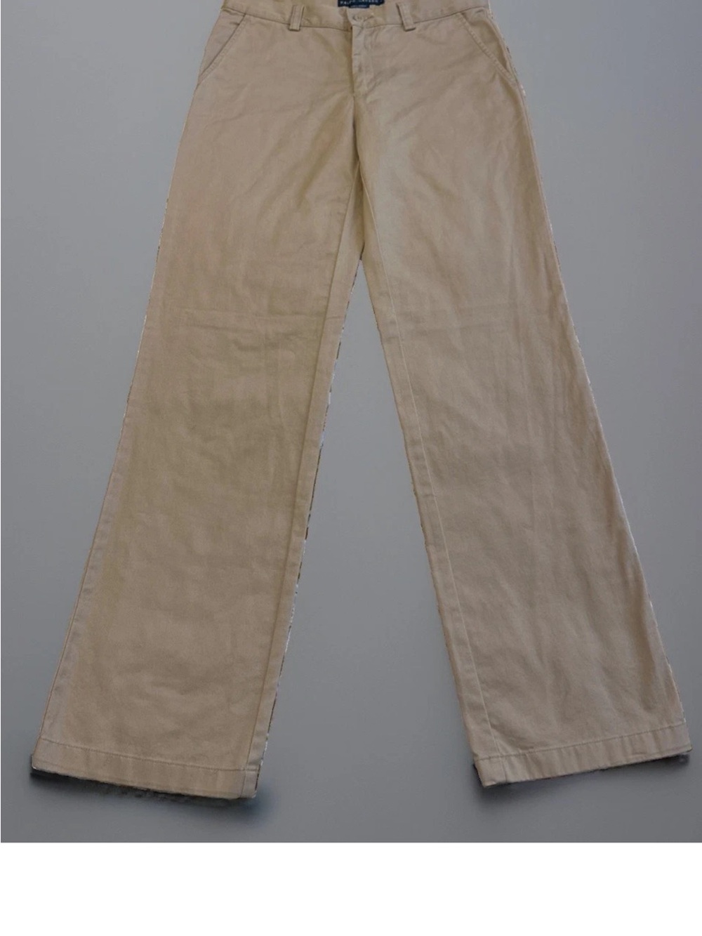 Vintage Ralph Lauren Women's Tan Wide-Leg Trousers 1006CL